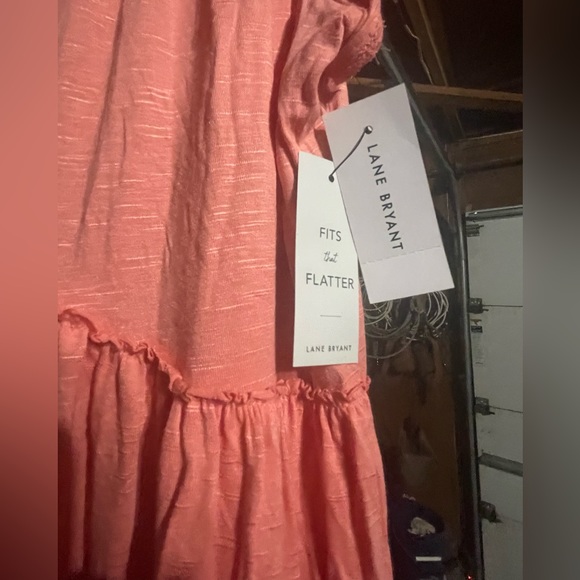 NWT salmon babydoll top - Picture 6 of 6